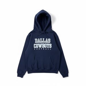 Cowboys Her Style Womens Small Navy Glitter Pullover NFL Football Sweatshirt